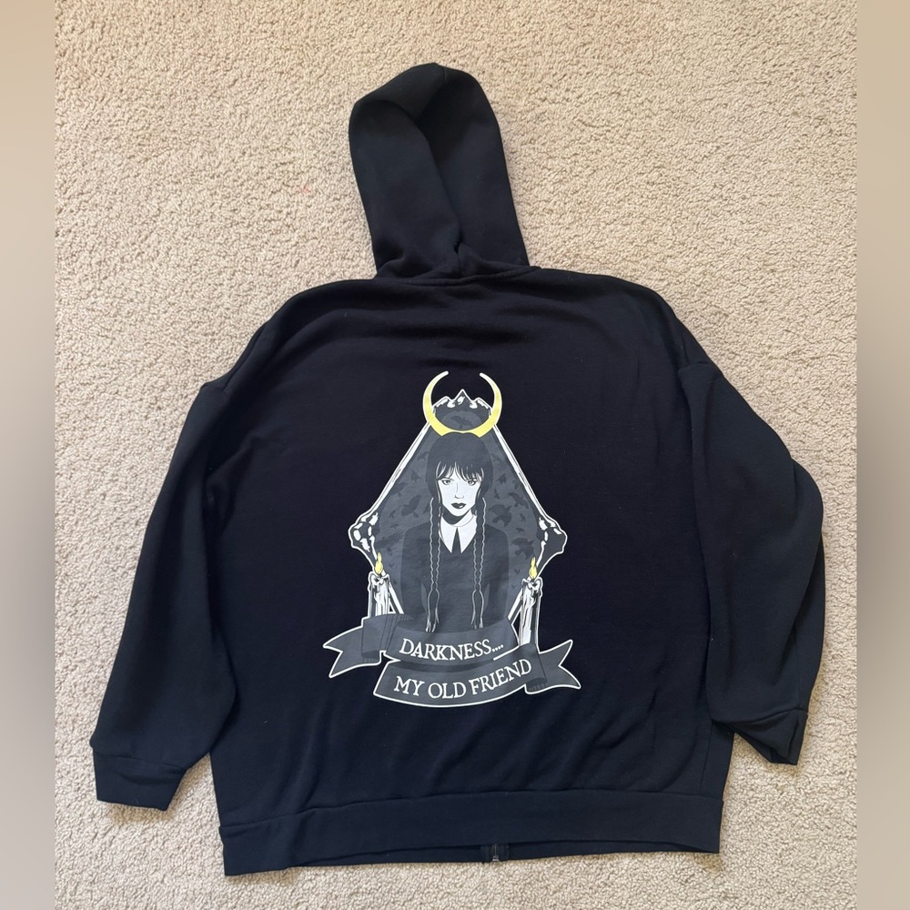 Netflix Wednesday Series Zip Up